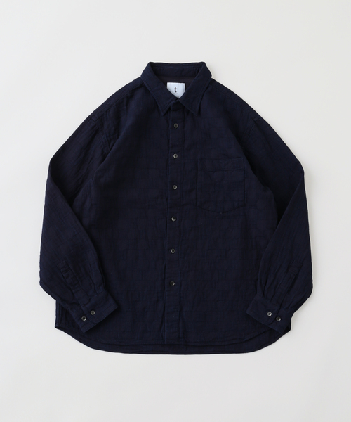 EDIFICE(エディフィス)の「tatamass WIDE SH DAMIER(シャツ/ブラウス・メンズ・ネイビー/ブルー・LARGE/MEDIUM)」の1枚目の写真