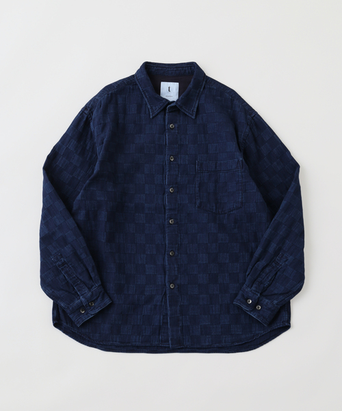 EDIFICE(エディフィス)の「tatamass WIDE SH DAMIER(シャツ/ブラウス・メンズ・ネイビー/ブルー・LARGE/MEDIUM)」の2枚目の写真