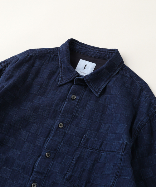EDIFICE(エディフィス)の「tatamass WIDE SH DAMIER(シャツ/ブラウス・メンズ・ネイビー/ブルー・LARGE/MEDIUM)」の4枚目の写真