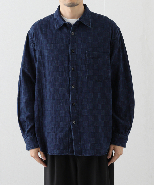 EDIFICE(エディフィス)の「tatamass WIDE SH DAMIER(シャツ/ブラウス・メンズ・ネイビー/ブルー・LARGE/MEDIUM)」の11枚目の写真