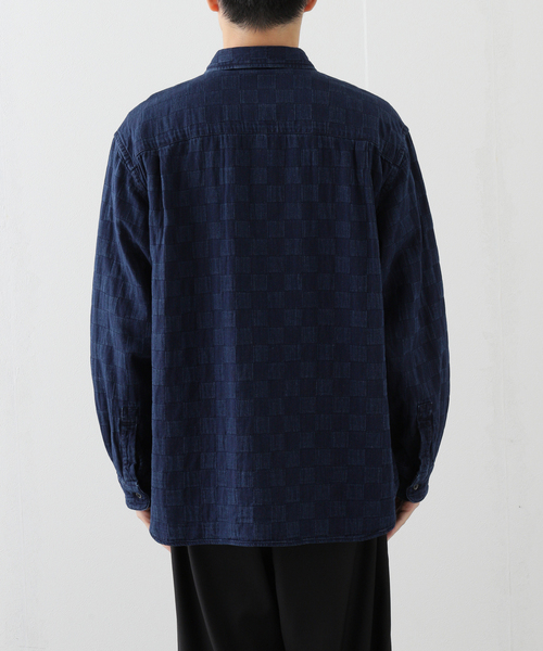 EDIFICE(エディフィス)の「tatamass WIDE SH DAMIER(シャツ/ブラウス・メンズ・ネイビー/ブルー・LARGE/MEDIUM)」の13枚目の写真