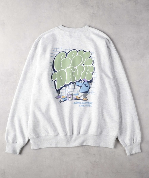 BEN DAVIS（ベンデイビス）の「【BEN DAVIS】別注 バックプリントスウェット（スウェット・メンズ・ブラック/ホワイト・M/L/XL）」の3枚目の写真