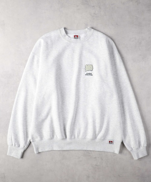 BEN DAVIS（ベンデイビス）の「【BEN DAVIS】別注 バックプリントスウェット（スウェット・メンズ・ブラック/ホワイト・M/L/XL）」の4枚目の写真