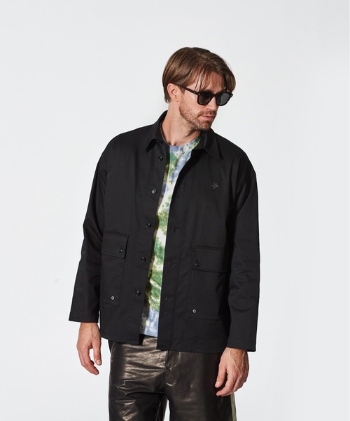 ACANTHUS(アカンサス)の「ACANTHUS:Military Shirt Jacket(ミリタリージャケット・メンズ・ホワイト/ブラック・S/M/L/XL)」の11枚目の写真