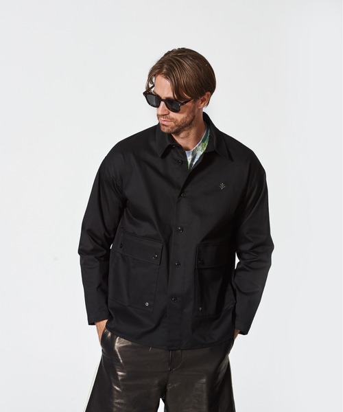 ACANTHUS(アカンサス)の「ACANTHUS:Military Shirt Jacket(ミリタリージャケット・メンズ・ホワイト/ブラック・S/M/L/XL)」の10枚目の写真