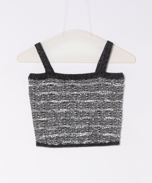 SLY（スライ）の「TWEED C/D CAMI SET ツイード カーディガン
