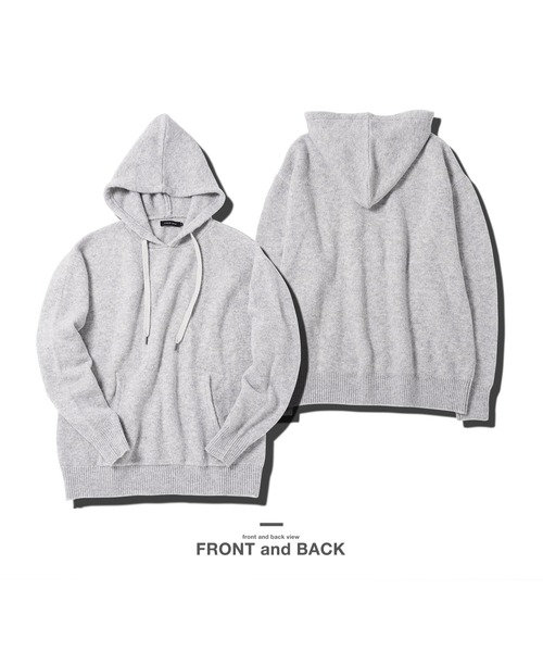 jiggys shop(ジギーズショップ)の「ふわもちニットプルオーバーパーカーフーディー(パーカー・メンズ・ブラック/グレー/ブルー/オレンジ・MEDIUM/LARGE/X-LARGE)」の16枚目の写真