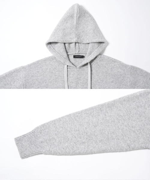 jiggys shop(ジギーズショップ)の「ふわもちニットプルオーバーパーカーフーディー(パーカー・メンズ・ブラック/グレー/ブルー/オレンジ・MEDIUM/LARGE/X-LARGE)」の17枚目の写真