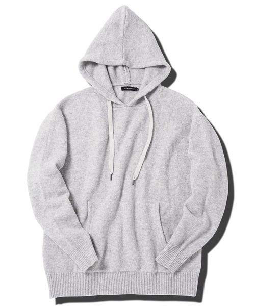 jiggys shop(ジギーズショップ)の「ふわもちニットプルオーバーパーカーフーディー(パーカー・メンズ・ブラック/グレー/ブルー/オレンジ・MEDIUM/LARGE/X-LARGE)」の10枚目の写真