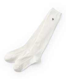 【卒服】【セレモニー】ワンポイント刺しゅうリブハイソックス