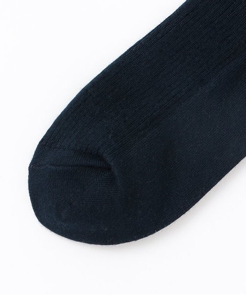 LOVETOXIC(ラブトキシック)の「【卒服】【セレモニー】ワンポイント刺しゅうリブハイソックス(ソックス/靴下・キッズ・ブラック/オフホワイト/ネイビー・23-25cm)」の5枚目の写真