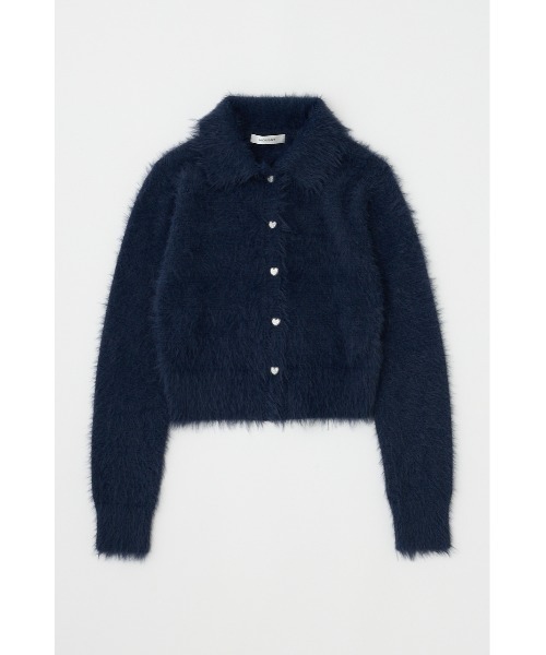 HEART BUTTON FEATHER カーディガン（カーディガン/ボレロ）｜MOUSSY