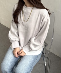 ベロアコールフェイクプルオーバー