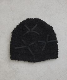 チュールリボンニットビーニー