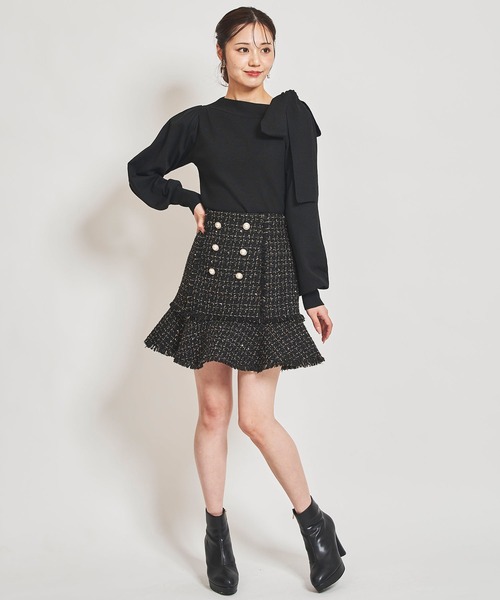 DT★Max Mara★garonna フリンジ付きミニスカート Weekend Max Mara Garonna Tiered Fringe Mini Skirt | Neiman