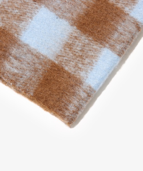 atmos pink（アトモスピンク）の「atmos pink Check Scarf / アトモス ピンク チェック スカーフ（その他小物・レディース・ブラック/ブルー・FREE）」の5枚目の写真