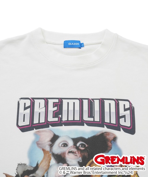 GLAZOS（グラソス）の「【大人向けサイズあり】【GREMLINS】モグワイ フロントプリントビッグトレーナー（スウェット・キッズ・ホワイト/ブラック・LL/L/M/S）」の5枚目の写真