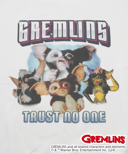 GLAZOS（グラソス）の「【大人向けサイズあり】【GREMLINS】モグワイ フロントプリントビッグトレーナー（スウェット・キッズ・ホワイト/ブラック・LL/L/M/S）」の8枚目の写真