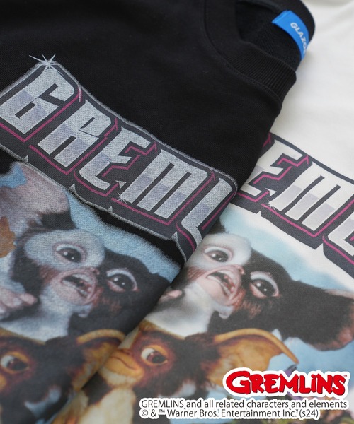GLAZOS（グラソス）の「【大人向けサイズあり】【GREMLINS】モグワイ フロントプリントビッグトレーナー（スウェット・キッズ・ホワイト/ブラック・LL/L/M/S）」の9枚目の写真