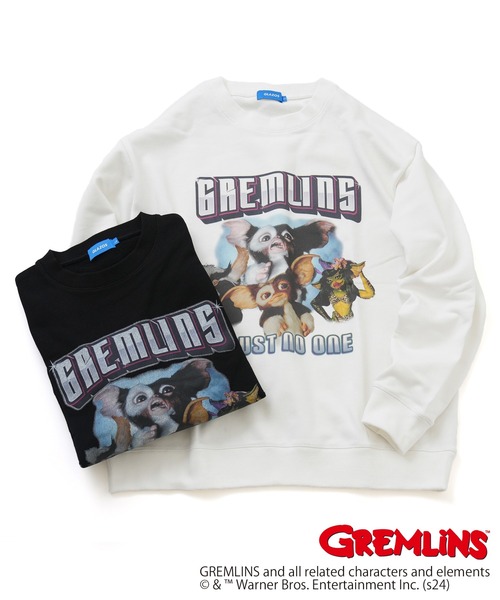 GLAZOS（グラソス）の「【大人向けサイズあり】【GREMLINS】モグワイ フロントプリントビッグトレーナー（スウェット・キッズ・ホワイト/ブラック・LL/L/M/S）」の10枚目の写真