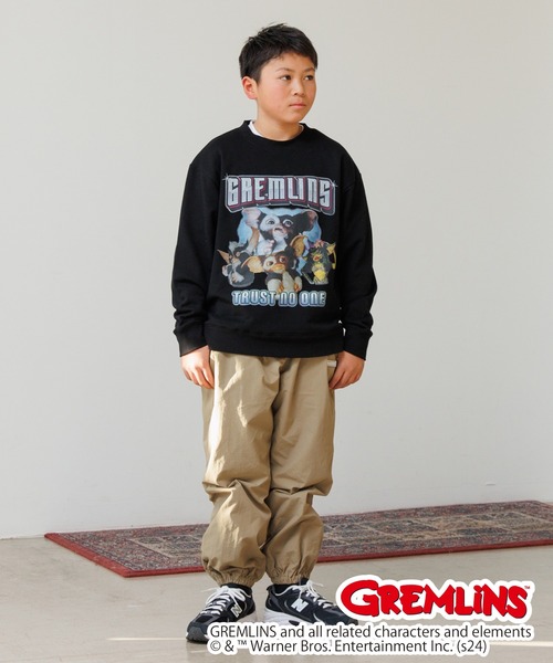 GLAZOS（グラソス）の「【大人向けサイズあり】【GREMLINS】モグワイ フロントプリントビッグトレーナー（スウェット・キッズ・ホワイト/ブラック・LL/L/M/S）」の14枚目の写真