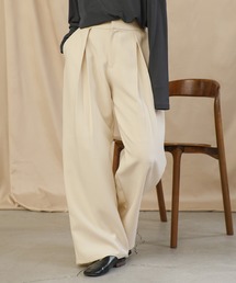 select MOCA | ルーズシルエットディープタックパンツ(スラックス)