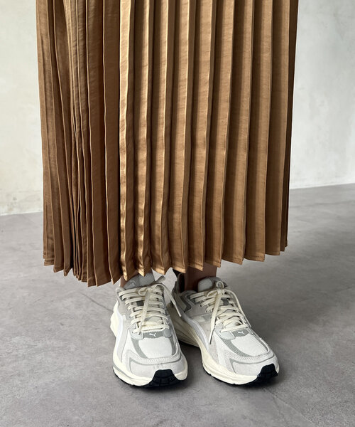 サテンプリーツスカート（スカート）｜Chez toi（シェトワ）