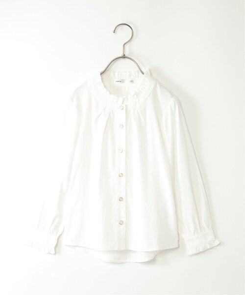 ikka（イッカ）の「襟袖フリルギャザーブラウス（120~160cm）（シャツ/ブラウス・キッズ・オフホワイト・120/130/140/150/160）」の11枚目の写真