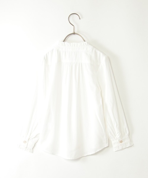 ikka（イッカ）の「襟袖フリルギャザーブラウス（120~160cm）（シャツ/ブラウス・キッズ・オフホワイト・120/130/140/150/160）」の8枚目の写真