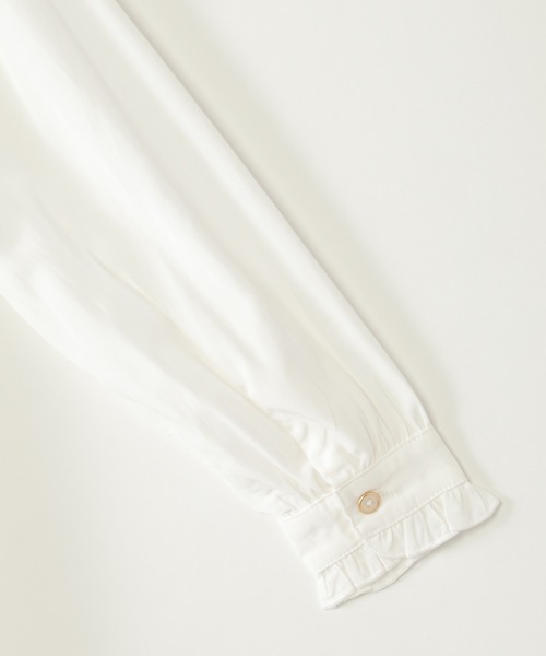 ikka（イッカ）の「襟袖フリルギャザーブラウス（120~160cm）（シャツ/ブラウス・キッズ・オフホワイト・120/130/140/150/160）」の10枚目の写真