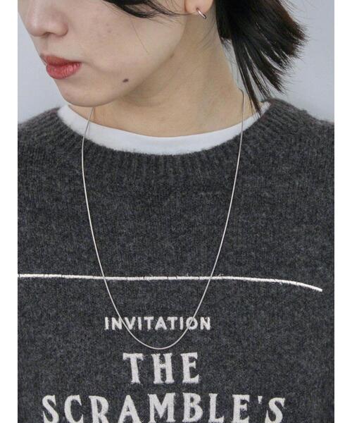 Samansa Mos2 blue（サマンサモスモスブルー）の「◎プリント起毛ニットプルオーバー（ニット/セーター・レディース・ブラウン/ネイビー/チャコールグレー・F）」の19枚目の写真