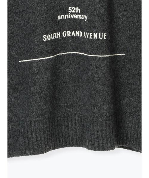 Samansa Mos2 blue（サマンサモスモスブルー）の「◎プリント起毛ニットプルオーバー（ニット/セーター・レディース・ブラウン/ネイビー/チャコールグレー・F）」の12枚目の写真