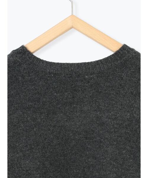 Samansa Mos2 blue（サマンサモスモスブルー）の「◎プリント起毛ニットプルオーバー（ニット/セーター・レディース・ブラウン/ネイビー/チャコールグレー・F）」の13枚目の写真