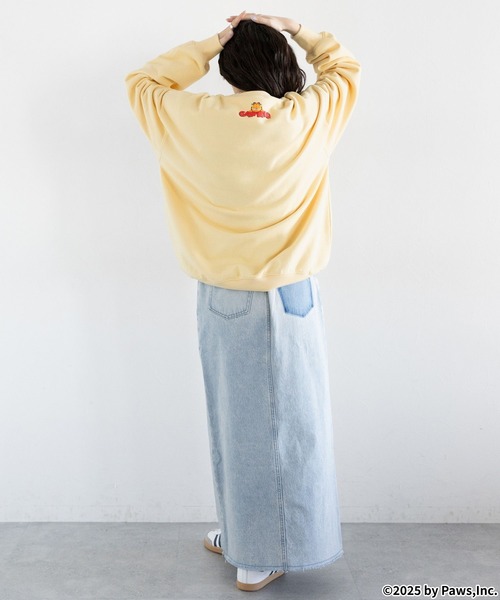 RAGEBLUE(レイジブルー)の「<Garfield/ガーフィールド>別注ヴィンテージライクプリントスウェット(スウェット・レディース・オフホワイト/ブラック/イエロー・FREE)」の14枚目の写真