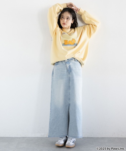 RAGEBLUE(レイジブルー)の「<Garfield/ガーフィールド>別注ヴィンテージライクプリントスウェット(スウェット・レディース・オフホワイト/ブラック/イエロー・FREE)」の15枚目の写真