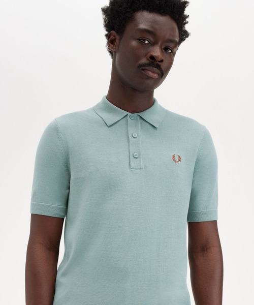 【専用】FRED PERRYフレッドペリー コットンニットポロシャツ メンズS FRED PERRY 【SALE／20%OFF】ニットポロシャツ メンズ フレッド