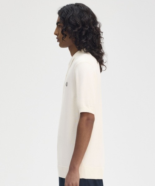 セール】Cotton Knitted Polo Shirt／コットンニットポロシャツ