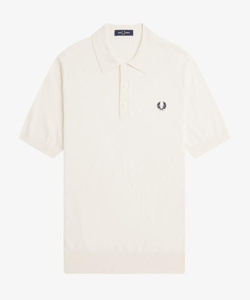 セール】Cotton Knitted Polo Shirt／コットンニットポロシャツ
