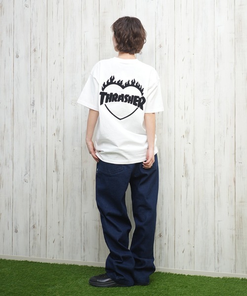 セール】THRASHER/スラッシャー バーニングハートTシャツ 252TH2ST033