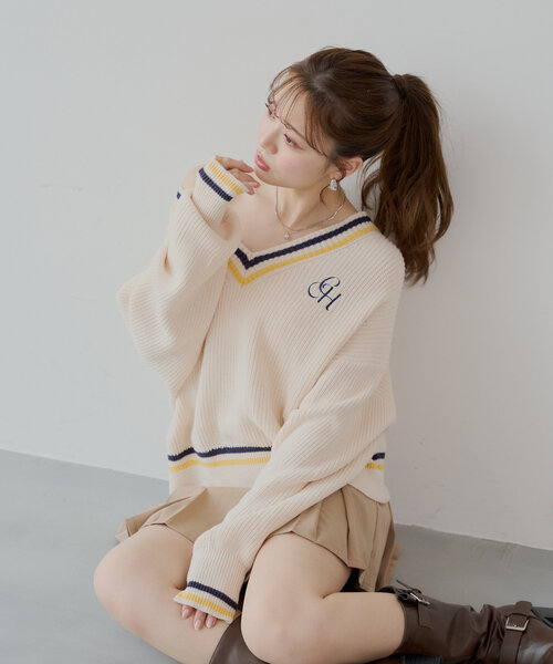 売れ筋商品|||シティーシック ニット&セーター アウター レディース Plus Size Ollie Sweater Grey marle シティーシック レディース ニット&セーター アウター Plus Size