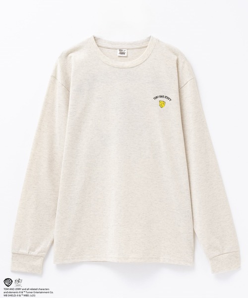 Tom&Jerry(トムアンドジェリー)の「TOM&JERRY タフィーサガラ長袖T(Tシャツ/カットソー・メンズ・ホワイト系/グリーン系・M/L/XL)」の3枚目の写真