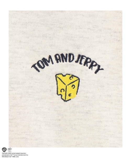 Tom&Jerry(トムアンドジェリー)の「TOM&JERRY タフィーサガラ長袖T(Tシャツ/カットソー・メンズ・ホワイト系/グリーン系・M/L/XL)」の5枚目の写真
