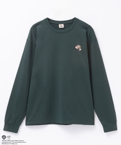 Tom&Jerry(トムアンドジェリー)の「TOM&JERRY タフィーサガラ長袖T(Tシャツ/カットソー・メンズ・ホワイト系/グリーン系・M/L/XL)」の6枚目の写真