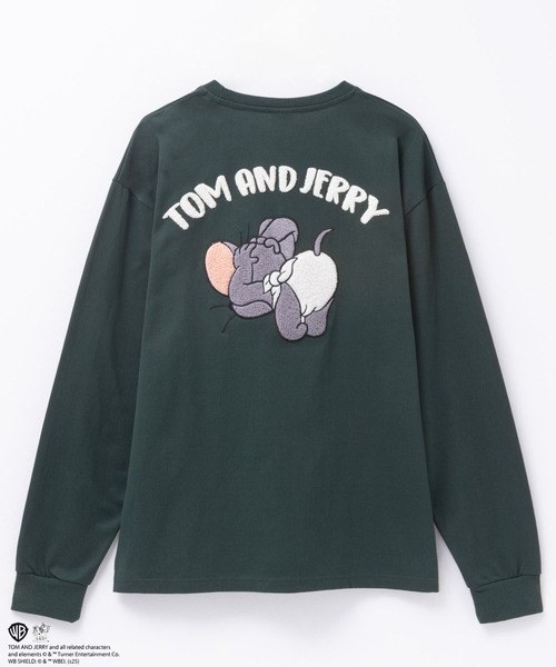 Tom&Jerry(トムアンドジェリー)の「TOM&JERRY タフィーサガラ長袖T(Tシャツ/カットソー・メンズ・ホワイト系/グリーン系・M/L/XL)」の7枚目の写真