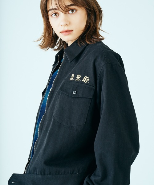 THRIFTY LOOK（スリフティールック）の「THRIFTY LOOK / スリフティールック SEABEES JACKET シービーズジャケット 刺しゅう サテン コットン スーベニアジャケット（ブルゾン・メンズ・ブラック/ブラック系その他・MEDIUM/LARGE/X-SMALL）」の5枚目の写真