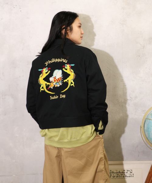 THRIFTY LOOK（スリフティールック）の「THRIFTY LOOK / スリフティールック SEABEES JACKET シービーズジャケット 刺しゅう サテン コットン スーベニアジャケット（ブルゾン・メンズ・ブラック/ブラック系その他・MEDIUM/LARGE/X-SMALL）」の12枚目の写真