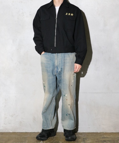 THRIFTY LOOK（スリフティールック）の「THRIFTY LOOK / スリフティールック SEABEES JACKET シービーズジャケット 刺しゅう サテン コットン スーベニアジャケット（ブルゾン・メンズ・ブラック/ブラック系その他・MEDIUM/LARGE/X-SMALL）」の16枚目の写真