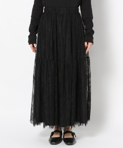 LOWRYS FARM（ローリーズファーム）の「レースボリュームスカート 290863（スカート・レディース・オフホワイト/ブルー/ブラック・FREE）」の17枚目の写真
