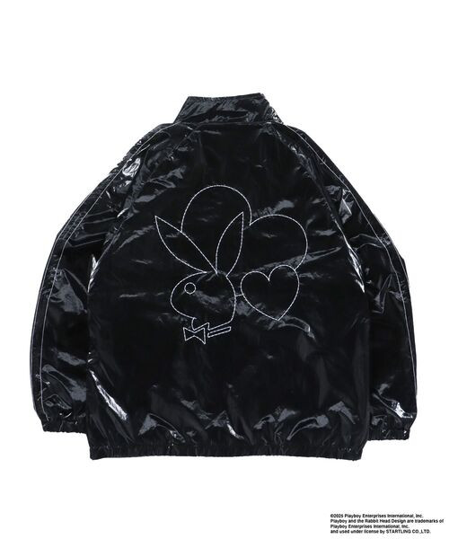 PLAYBOY（プレイボーイ）の「【SEQUENZ（シークエンズ）】PB COATING JACKET / プレイボーイ ジャケット コーティング フルジップ センターロゴ（ブルゾン・メンズ・バーガンディー/ブラック・SMALL/MEDIUM/LARGE）」の21枚目の写真