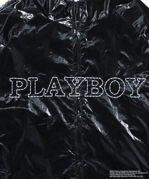PLAYBOY（プレイボーイ）の「【SEQUENZ（シークエンズ）】PB COATING JACKET / プレイボーイ ジャケット コーティング フルジップ センターロゴ（ブルゾン・メンズ・バーガンディー/ブラック・SMALL/MEDIUM/LARGE）」の22枚目の写真